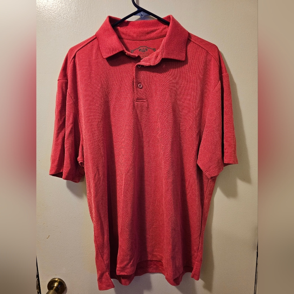 Bahama Bay‎ Club Shortsleeve Polo Shirt Pink Men's Size Large
